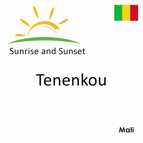 Sunrise and sunset times for Tenenkou, Mali