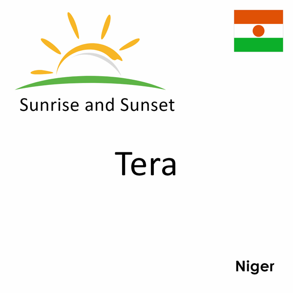 Sunrise and sunset times for Tera, Niger