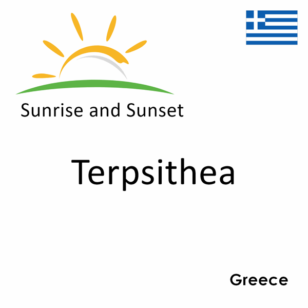 Sunrise and sunset times for Terpsithea, Greece