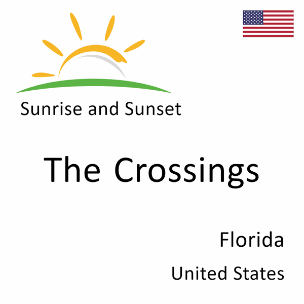 Sunrise and sunset times for The Crossings, Florida, United States