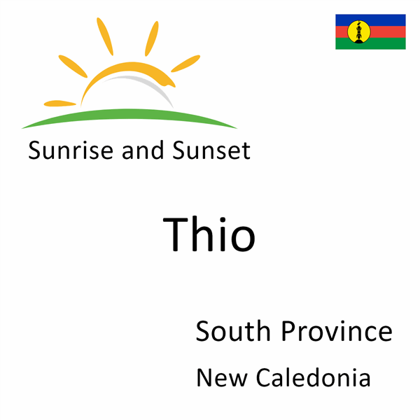 Sunrise and sunset times for Thio, South Province, New Caledonia
