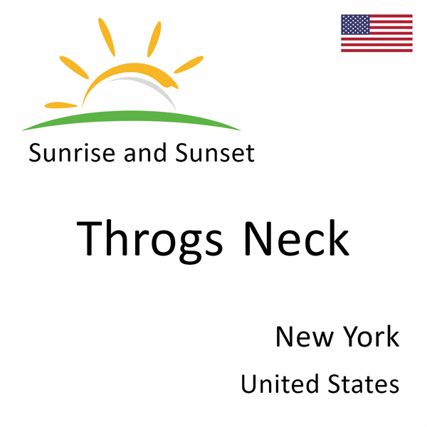 Sunrise and sunset times for Throgs Neck, New York, United States