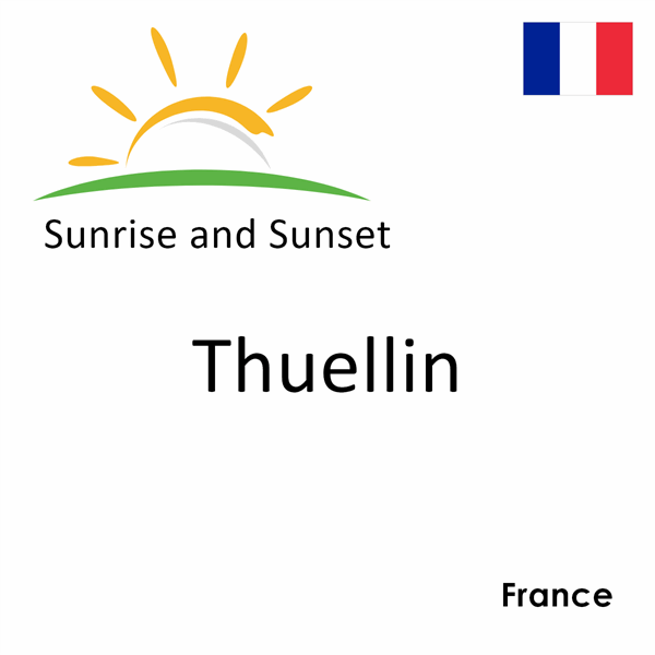 Sunrise and sunset times for Thuellin, France