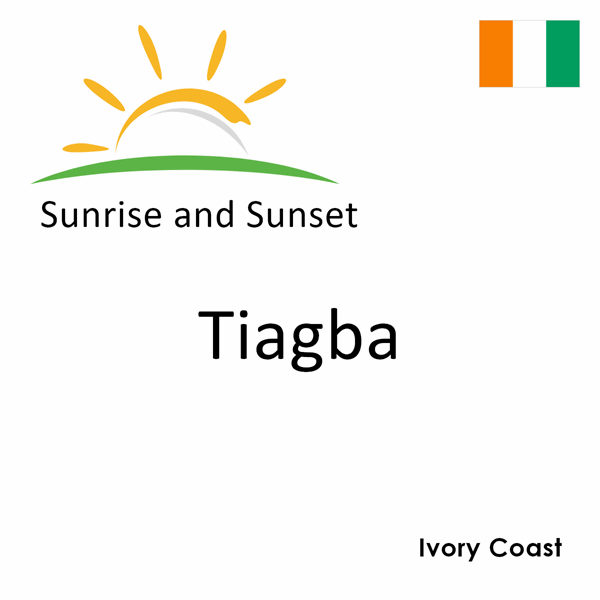 Sunrise and sunset times for Tiagba, Ivory Coast