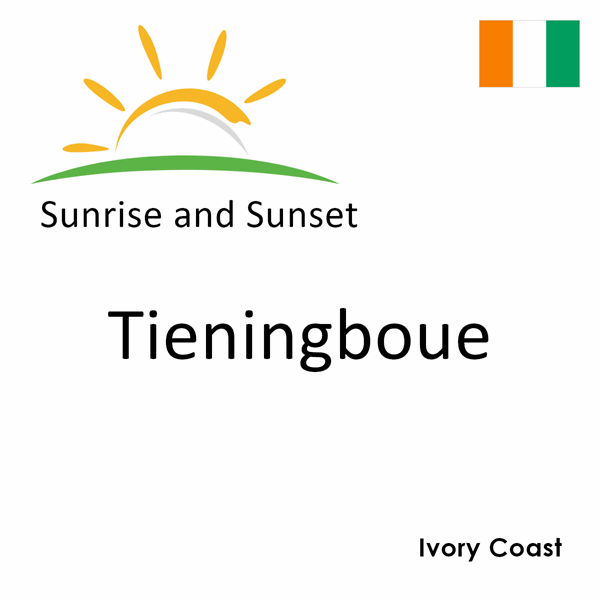 Sunrise and sunset times for Tieningboue, Ivory Coast