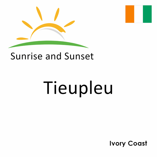 Sunrise and sunset times for Tieupleu, Ivory Coast