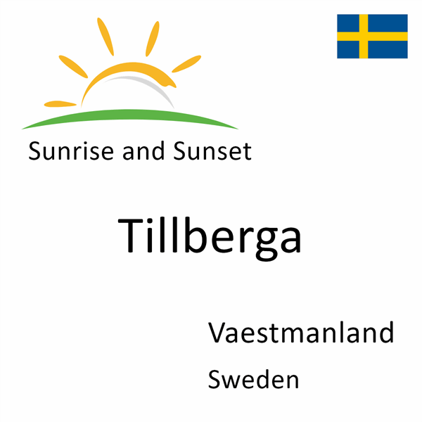 Sunrise and sunset times for Tillberga, Vaestmanland, Sweden