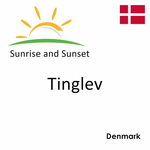 Sunrise and sunset times for Tinglev, Denmark