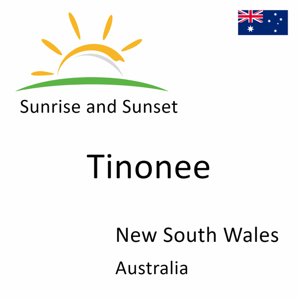 Sunrise and sunset times for Tinonee, New South Wales, Australia