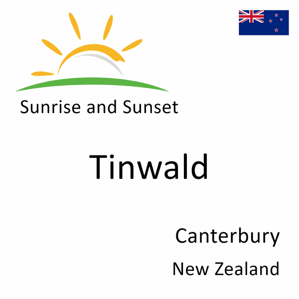 Sunrise and sunset times for Tinwald, Canterbury, New Zealand