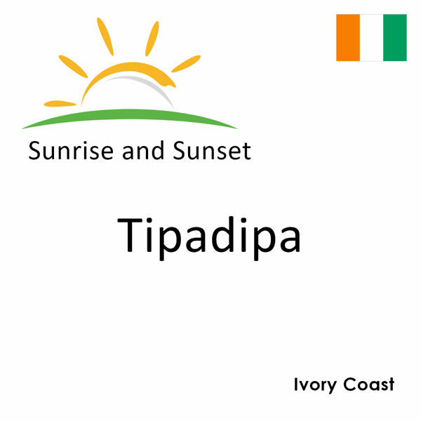 Sunrise and sunset times for Tipadipa, Ivory Coast