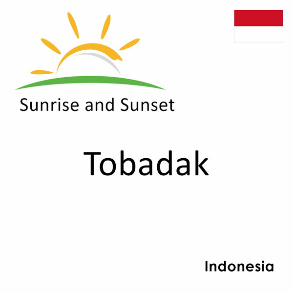 Sunrise and sunset times for Tobadak, Indonesia