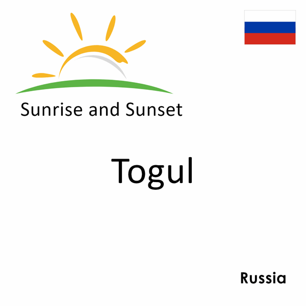 Sunrise and sunset times for Togul, Russia