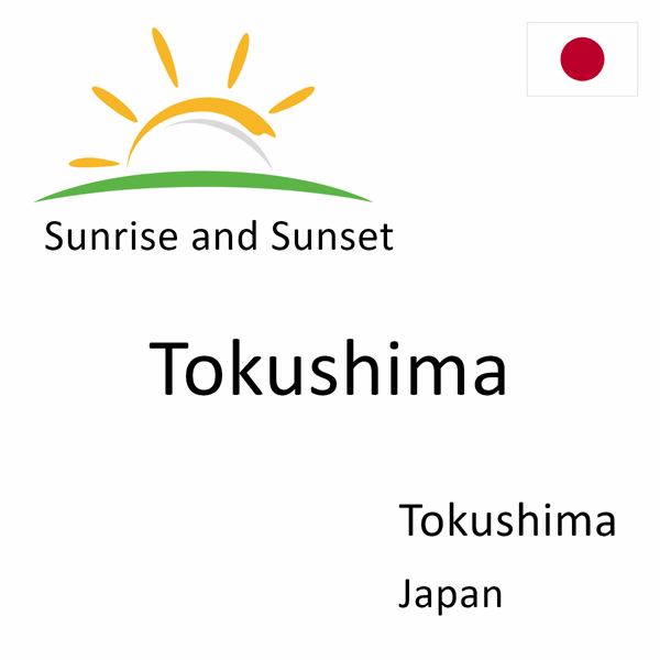 Sunrise and sunset times for Tokushima, Tokushima, Japan