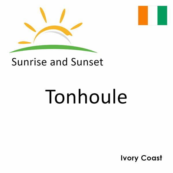 Sunrise and sunset times for Tonhoule, Ivory Coast