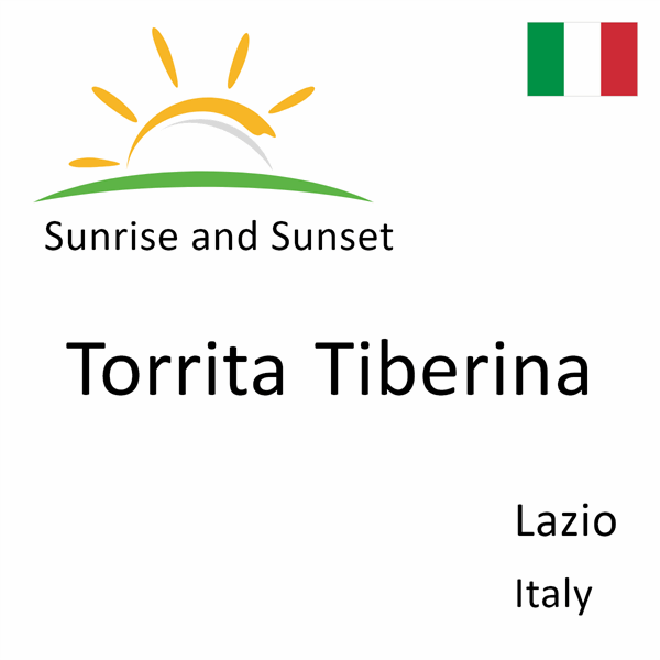 Sunrise and sunset times for Torrita Tiberina, Lazio, Italy