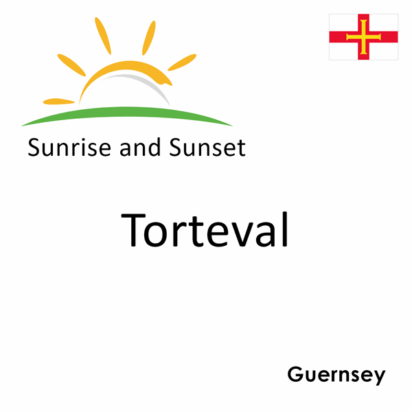 Sunrise and sunset times for Torteval, Guernsey