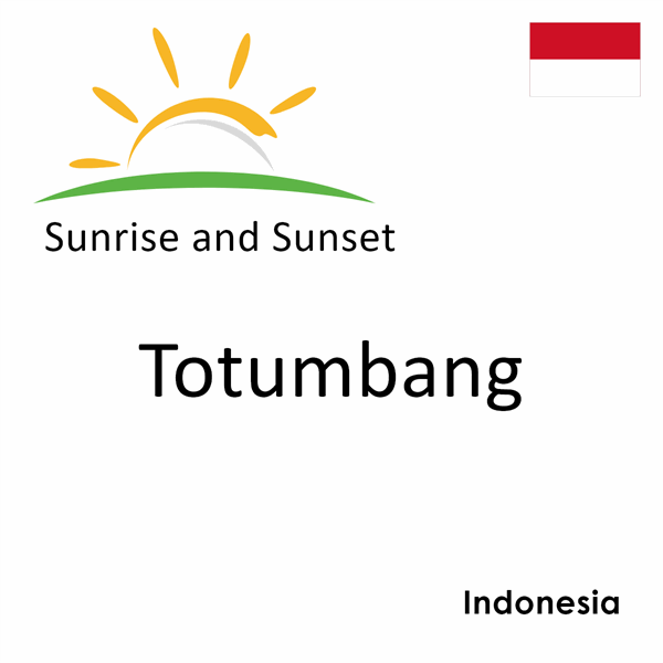 Sunrise and sunset times for Totumbang, Indonesia