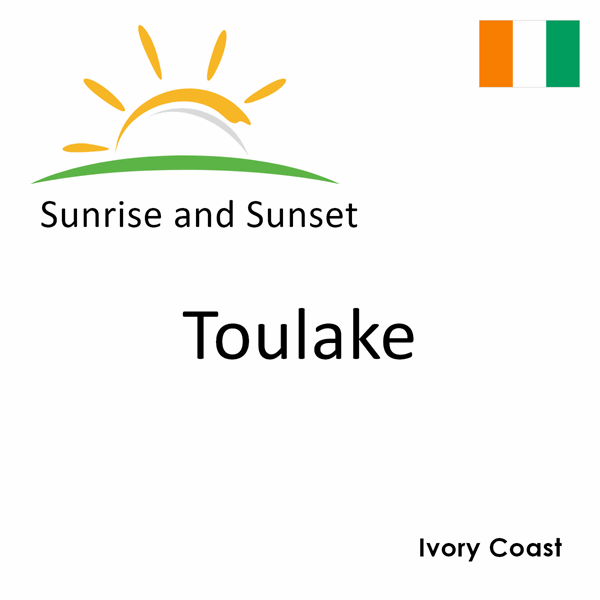 Sunrise and sunset times for Toulake, Ivory Coast