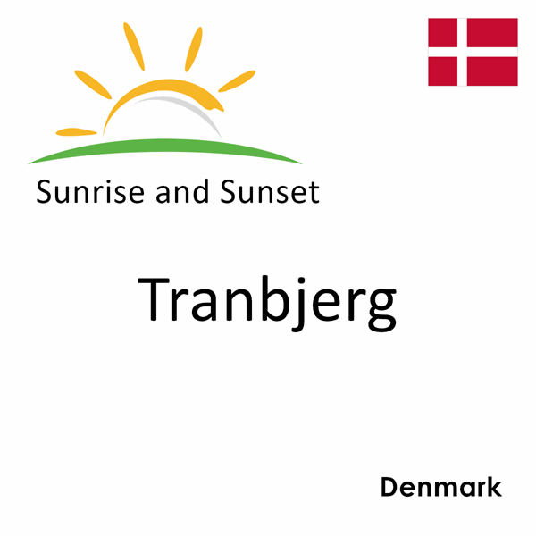 Sunrise and sunset times for Tranbjerg, Denmark