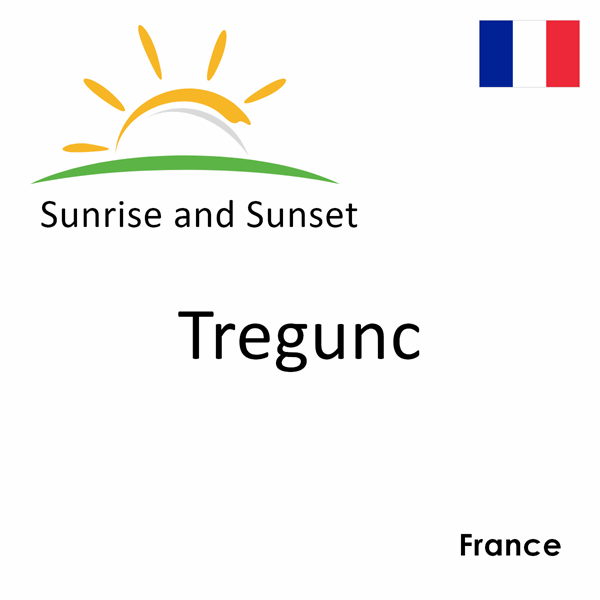 Sunrise and sunset times for Tregunc, France