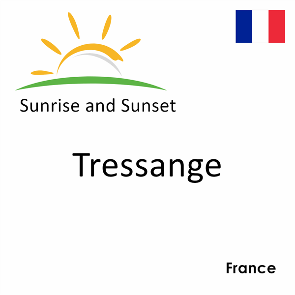 Sunrise and sunset times for Tressange, France