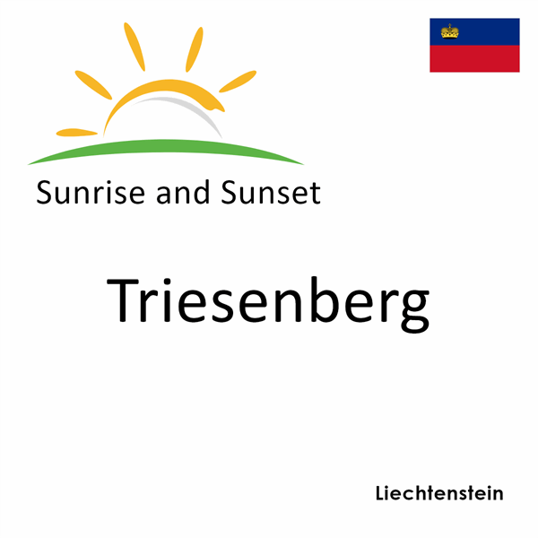 Sunrise and sunset times for Triesenberg, Liechtenstein