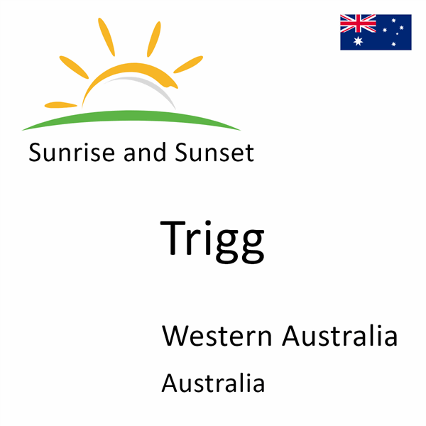 Sunrise and sunset times for Trigg, Western Australia, Australia