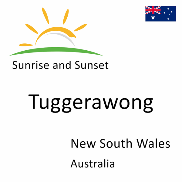 Sunrise and sunset times for Tuggerawong, New South Wales, Australia