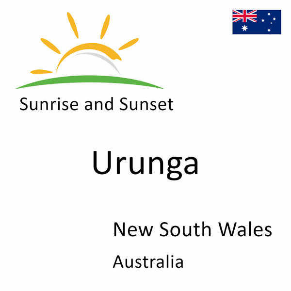 Sunrise and sunset times for Urunga, New South Wales, Australia