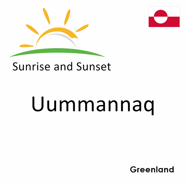Sunrise and sunset times for Uummannaq, Greenland