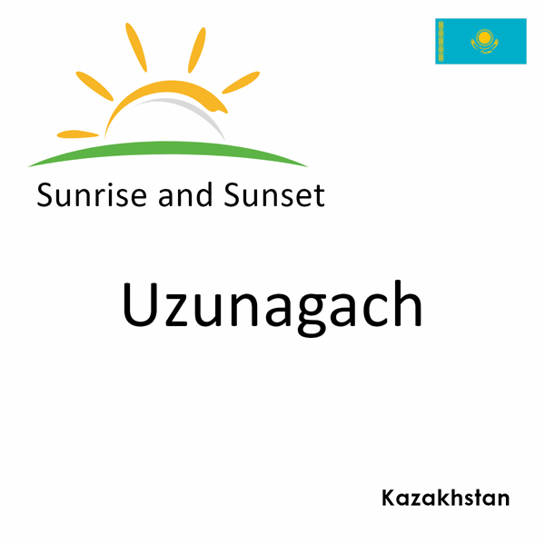 Sunrise and sunset times for Uzunagach, Kazakhstan