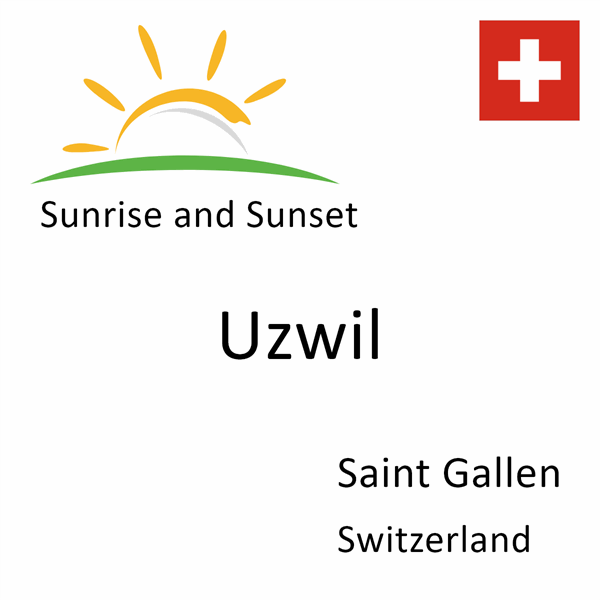 Sunrise and sunset times for Uzwil, Saint Gallen, Switzerland