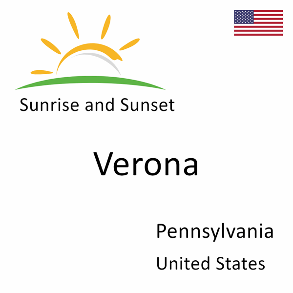 Sunrise and sunset times for Verona, Pennsylvania, United States