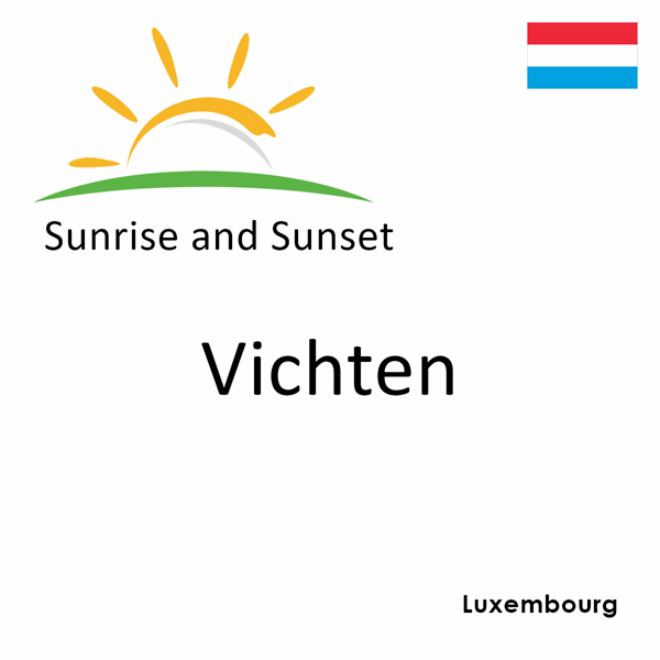 Sunrise and sunset times for Vichten, Luxembourg