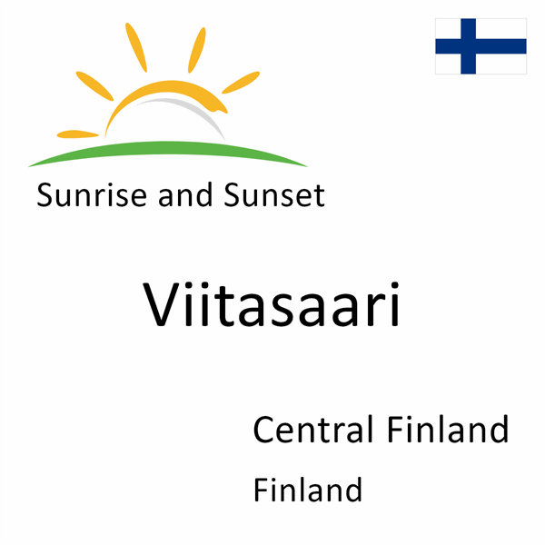 Sunrise and sunset times for Viitasaari, Central Finland, Finland