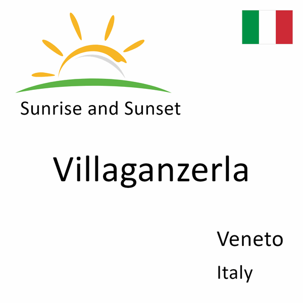 Sunrise and sunset times for Villaganzerla, Veneto, Italy