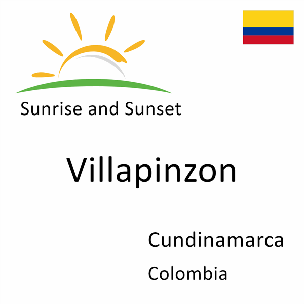Sunrise and sunset times for Villapinzon, Cundinamarca, Colombia