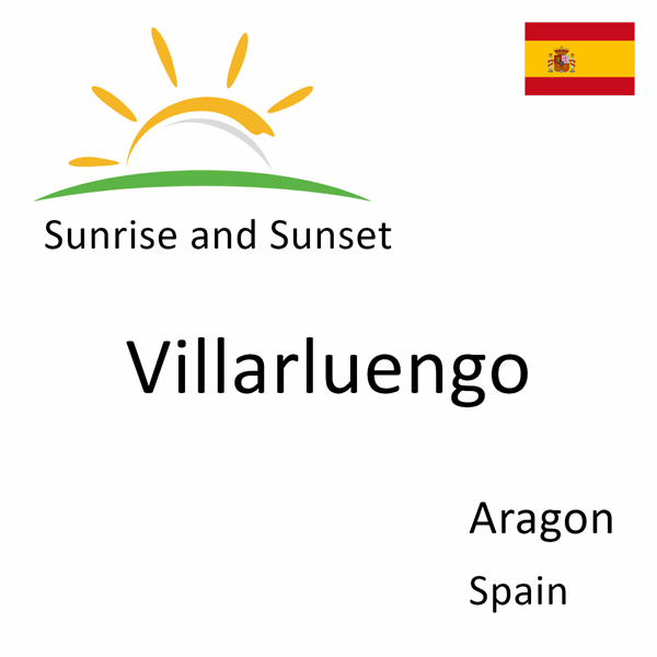 Sunrise and sunset times for Villarluengo, Aragon, Spain