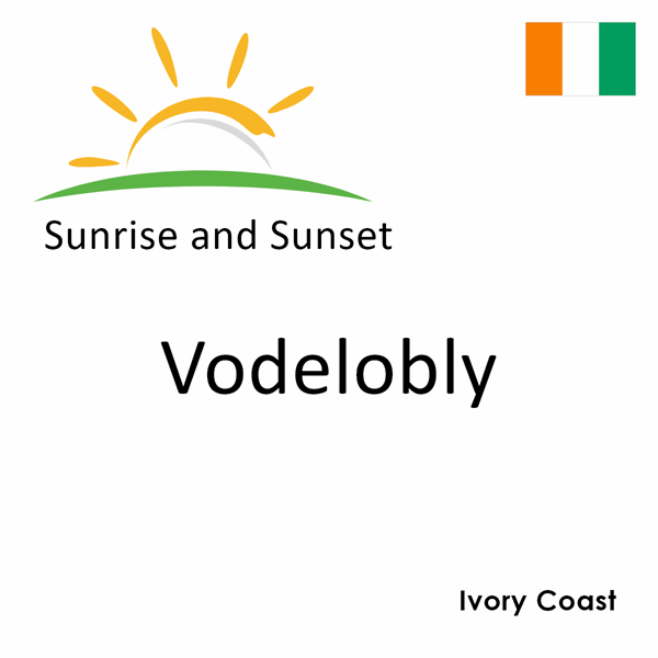 Sunrise and sunset times for Vodelobly, Ivory Coast