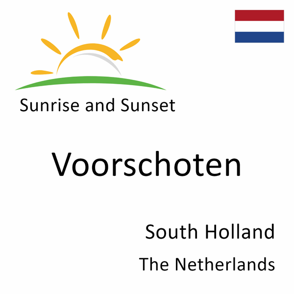 Sunrise and sunset times for Voorschoten, South Holland, The Netherlands