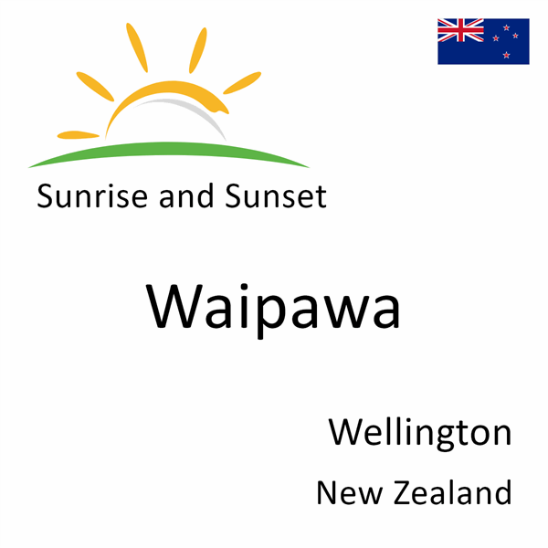 Sunrise and sunset times for Waipawa, Wellington, New Zealand