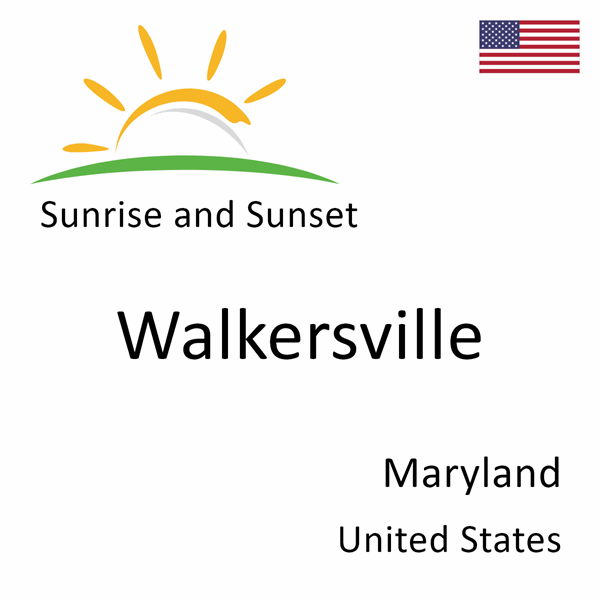 Sunrise and sunset times for Walkersville, Maryland, United States