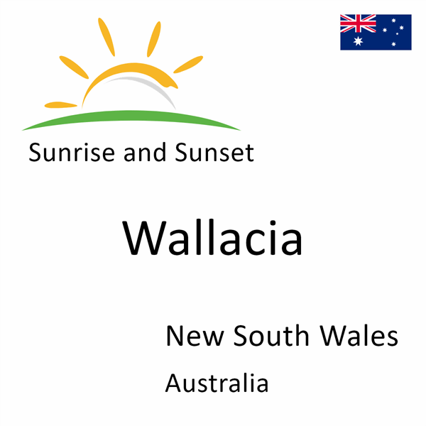 Sunrise and sunset times for Wallacia, New South Wales, Australia