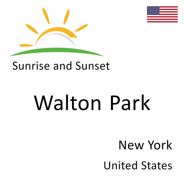 Sunrise and sunset times for Walton Park, New York, United States