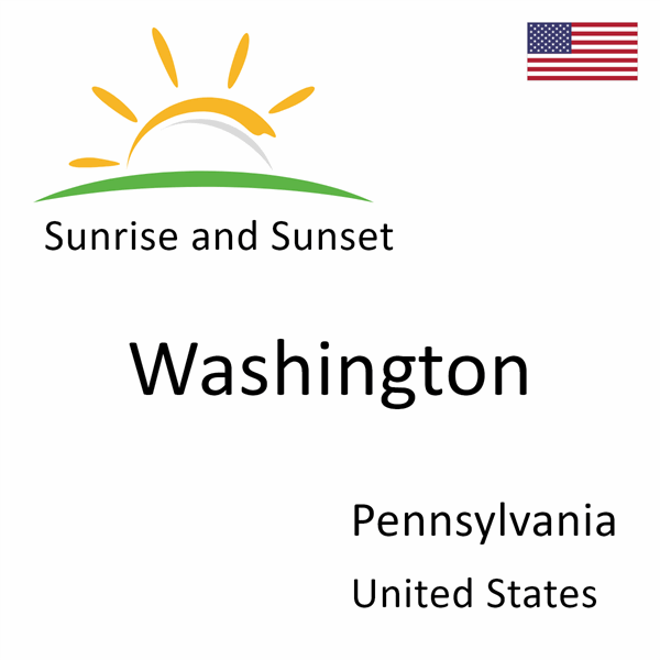 Sunrise and sunset times for Washington, Pennsylvania, United States