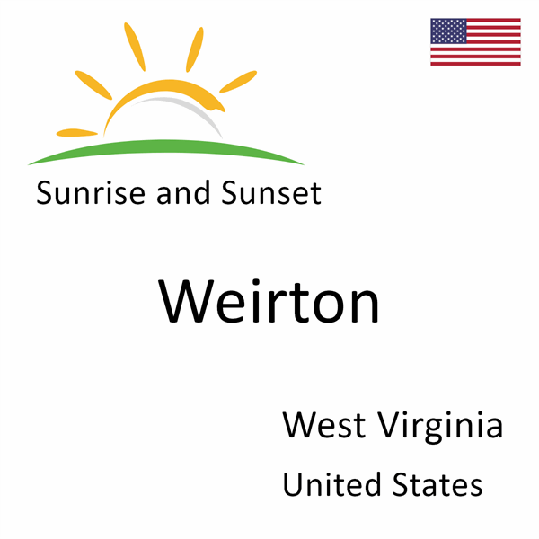 Sunrise and sunset times for Weirton, West Virginia, United States