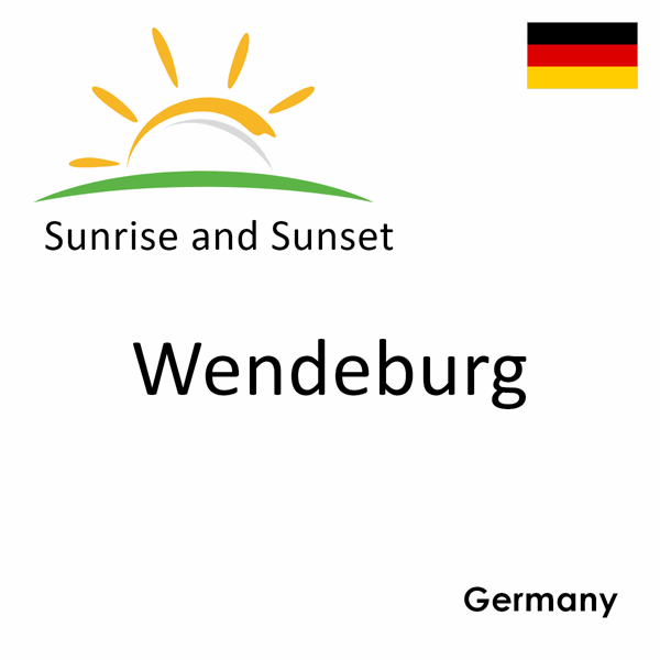 Sunrise and sunset times for Wendeburg, Germany