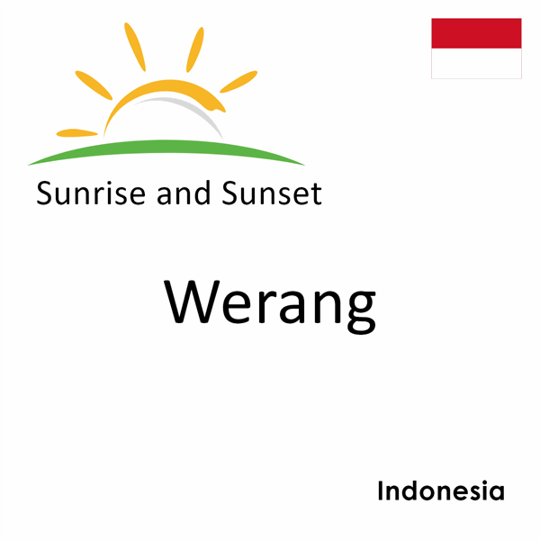 Sunrise and sunset times for Werang, Indonesia