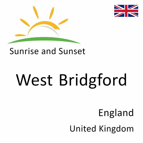 Sunrise and sunset times for West Bridgford, England, United Kingdom